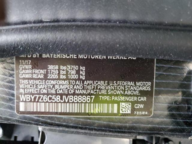 2018 BMW I3 S BEV WBY7Z6C58JVB88867