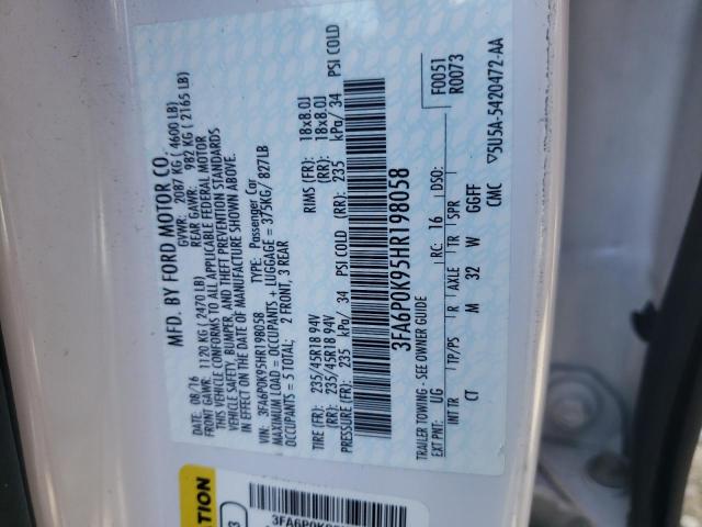 2017 FORD 1715 3FA6P0K95HR198058