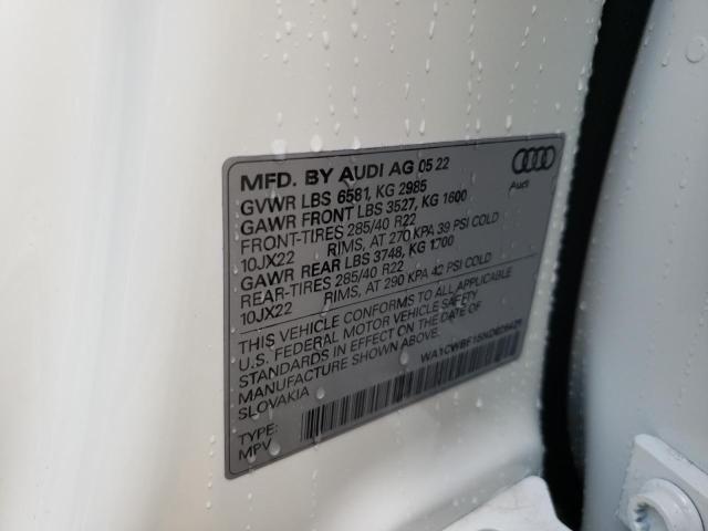 2022 AUDI SQ8 PRESTI WA1CWBF15ND026479