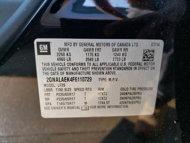 2015 CHEVROLET EQUINOX LS - 2GNALAEK4F6110729
