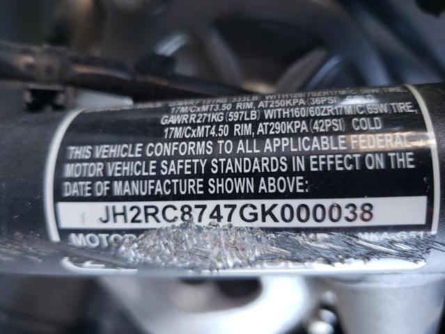 2016 HONDA NC700XD JH2RC8747GK000038