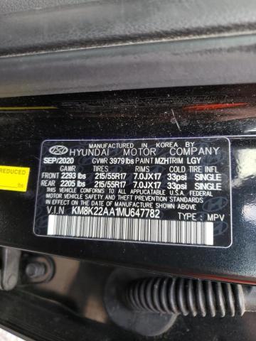 2021 HYUNDAI KONA KM8K22AA1MU647782