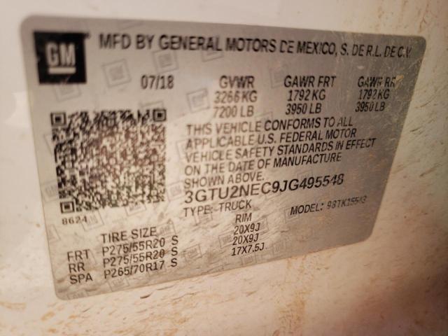 3GTU2NEC9JG495548 GMC Sierra K1500 Slt