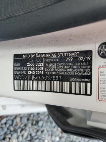 2019 MERCEDES-BENZ CLS 450 WDD2J5JB6KA037883