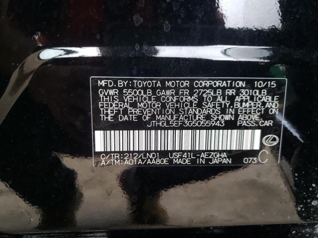 2016 LEXUS LS 460L JTHGL5EF3G5055943