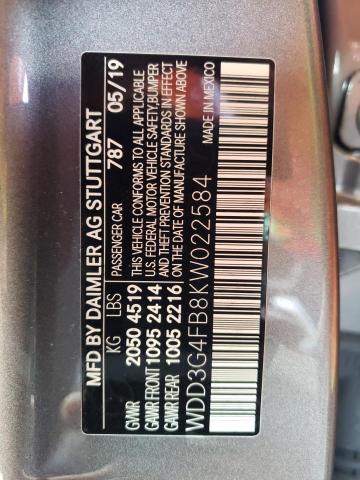 2019 MERCEDES-BENZ A 220 4MAT WDD3G4FB8KW022584