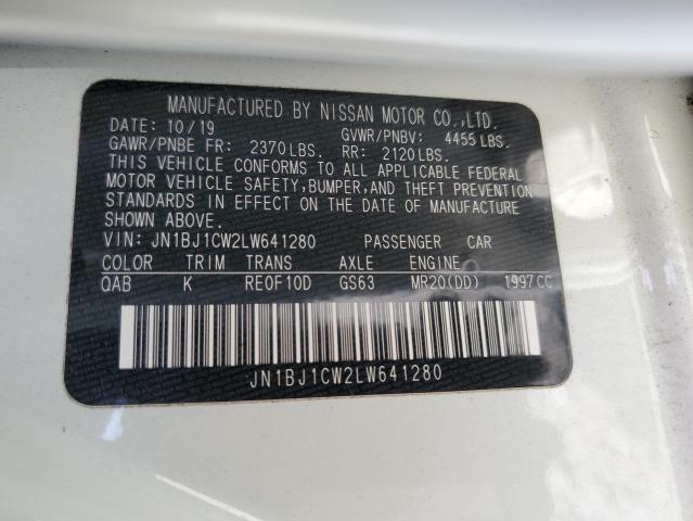 2020 NISSAN 180SX JN1BJ1CW2LW641280