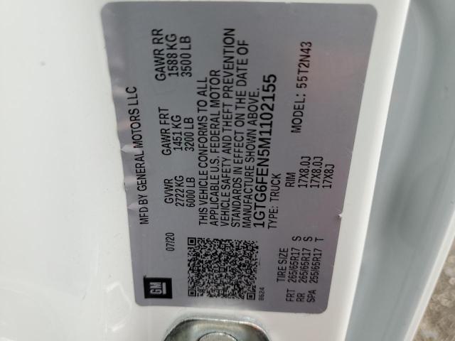 2021 GMC CANYON AT4 1GTG6FEN5M1102155