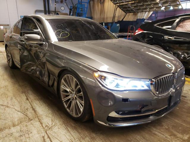 Salvage cars for sale from Copart Wheeling, IL: 2016 BMW 750 XI