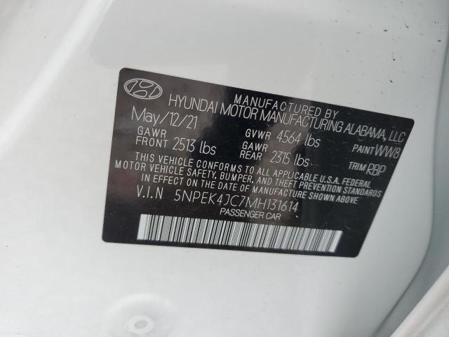 2021 HYUNDAI SONATA N L 5NPEK4JC7MH131614