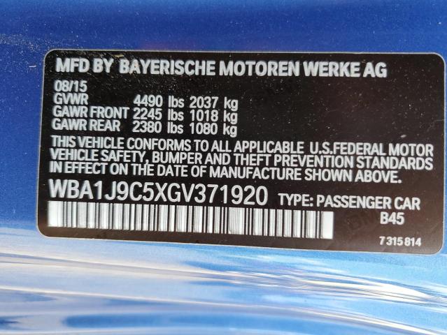 2016 BMW M235XI WBA1J9C5XGV371920