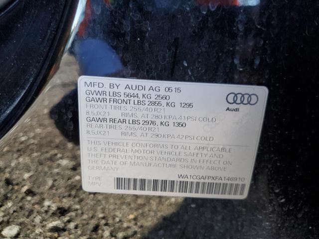 2015 AUDI SQ5 PREMIU WA1CGAFPXFA146910