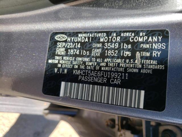 KMHCT5AE6FU199211 Hyundai ACCENT GS