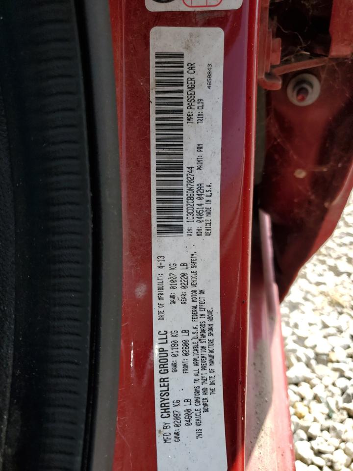 2013 Dodge Avenger Sxt VIN: 1C3CDZCB6DN702744 Lot: 70883982