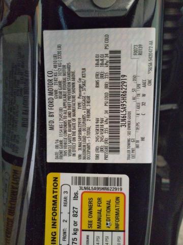 2017 LINCOLN MKZ PREMIE 3LN6L5A95HR622919