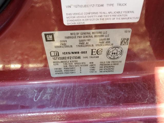 2015 GMC SIERRA 1GTV2UEC1FZ173346