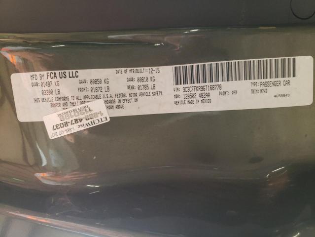 2016 FIAT 500 EASY 3C3CFFKR9GT168778