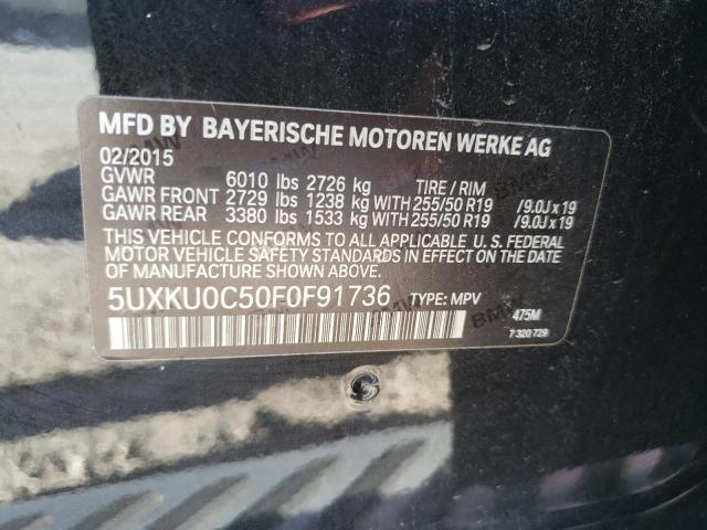 2015 BMW X6 SDRIVE3 - 5UXKU0C50F0F91736