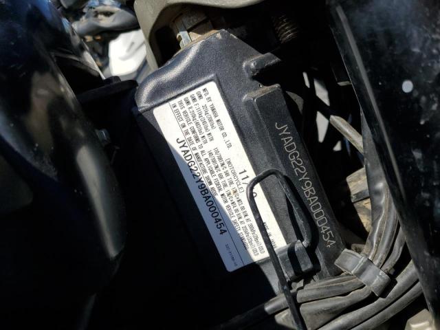 2011 YAMAHA WR250 X JYADG22Y9BA000454