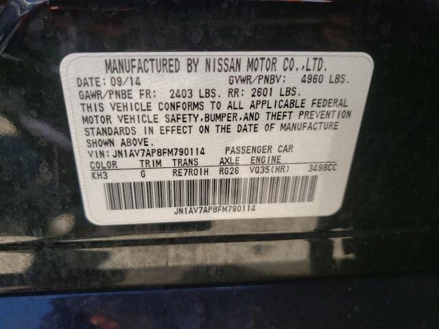 2015 INFINITI Q50 HYBRID JN1AV7AP8FM790114