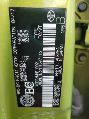 2017 TOYOTA PRIUS C - JTDKDTB34H1597116