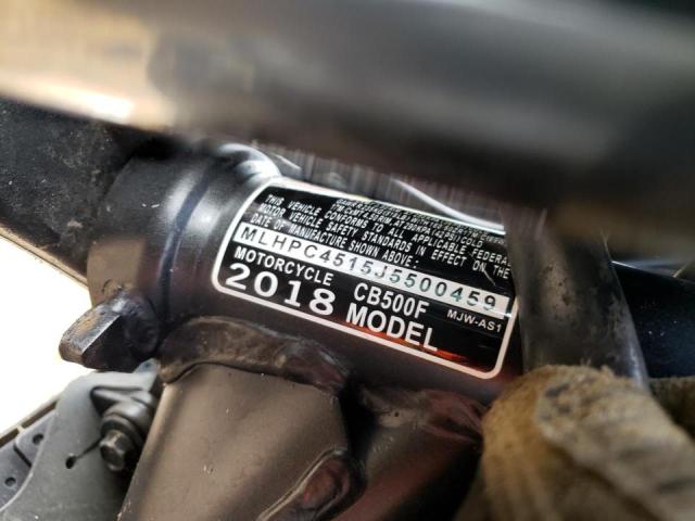2018 HONDA CB500 F MLHPC4515J5500459