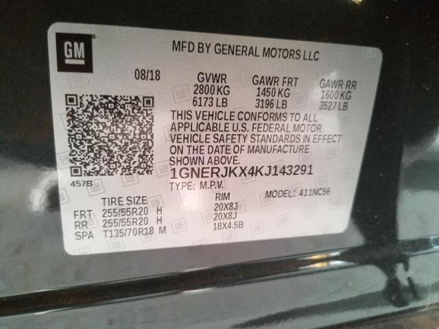 2019 CHEVROLET TRAVERSE R 1GNERJKX4KJ143291