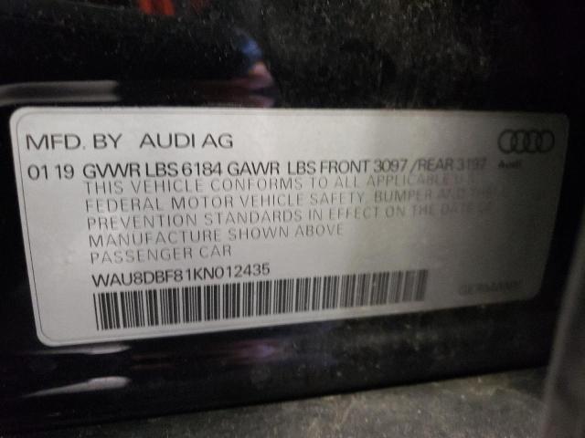 2019 AUDI A8 L WAU8DBF81KN012435