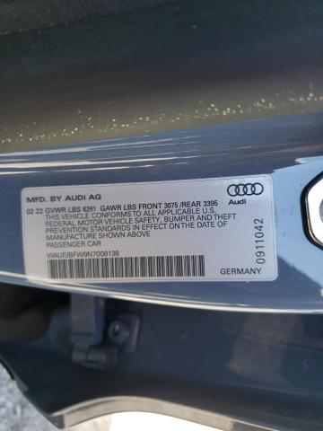 2022 AUDI E-TRON GT WAUFJBFW9N7008138