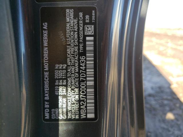 2020 BMW M240XI WBA2J7C00L7D74436