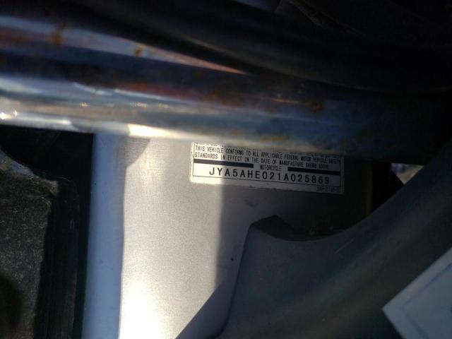 2001 YAMAHA YZF600 JYA5AHE021A025869