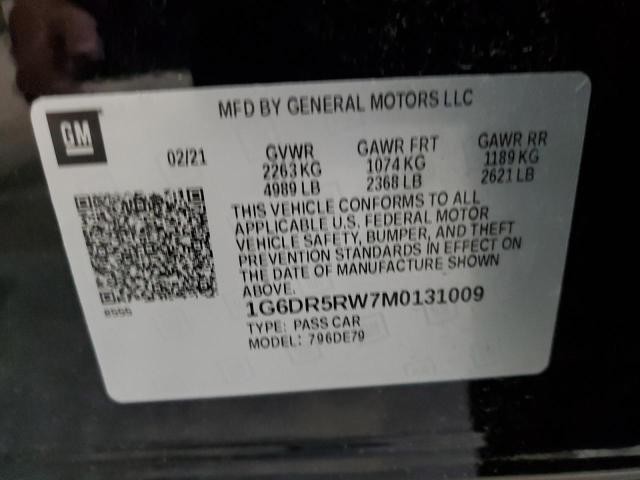 2021 CADILLAC CT5-V 1G6DR5RW7M0131009