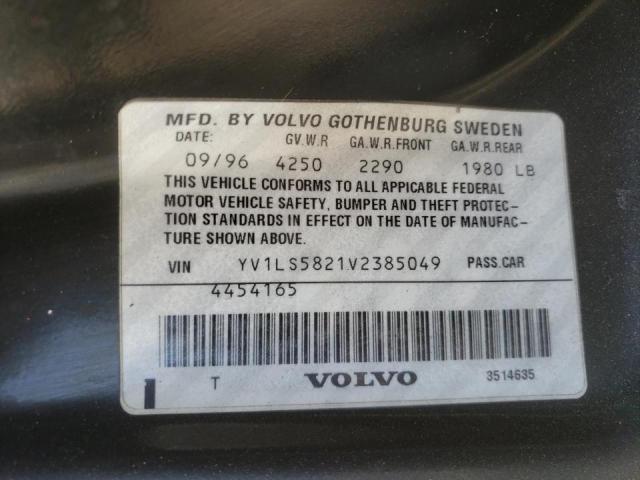 YV1LS5821V2385049 Volvo 850