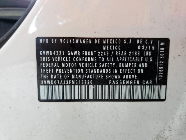 2015 VOLKSWAGEN JETTA SE - 3VWD07AJ3FM313726