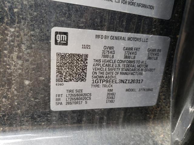 2022 GMC SIERRA LIM 1GTP9EEL3NZ120317
