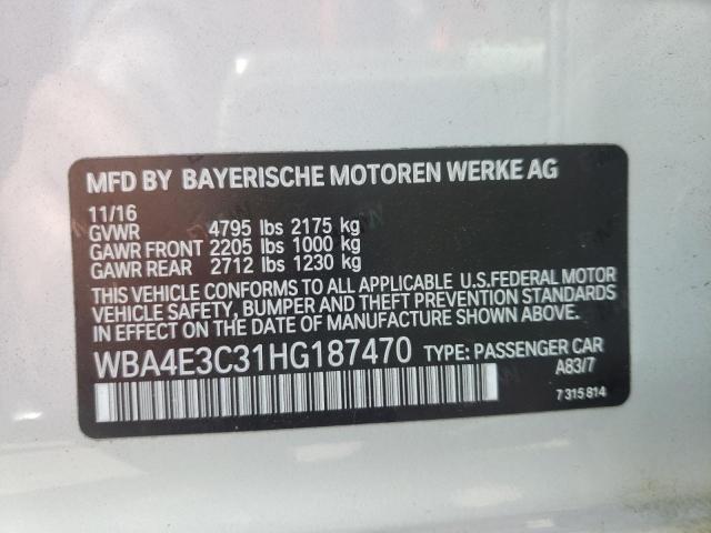2017 BMW 440I GRAN WBA4E3C31HG187470