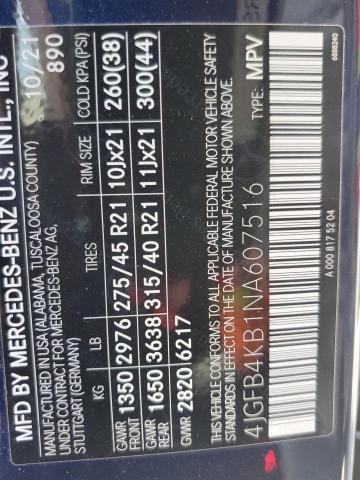 2022 MERCEDES-BENZ GLE 350 4M - 4JGFB4KB1NA607516