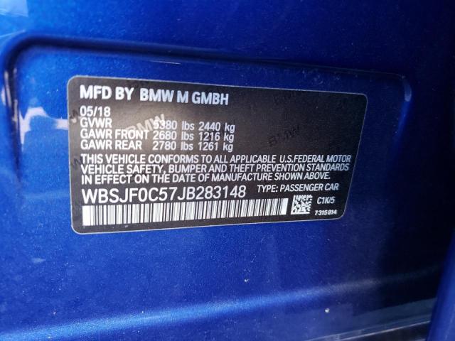 2018 BMW M5 WBSJF0C57JB283148