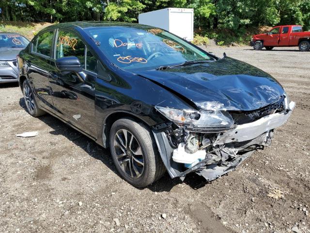 Salvage cars for sale from Copart Lyman, ME: 2015 Honda Civic EX