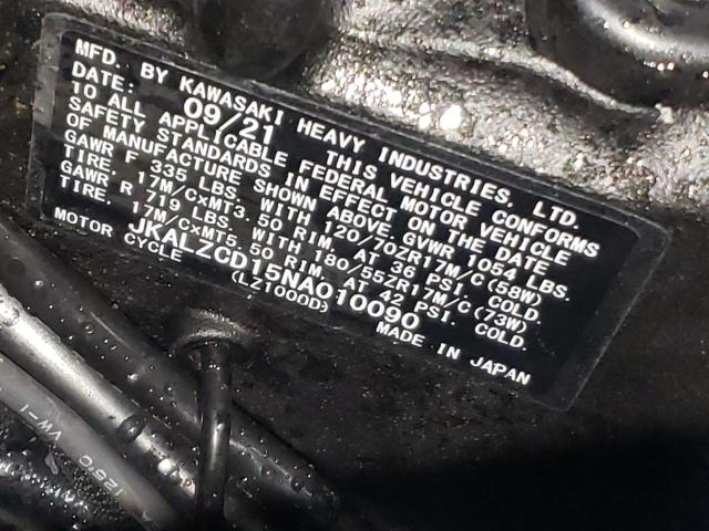2022 KAWASAKI KLZ1000 D JKALZCD15NA010090