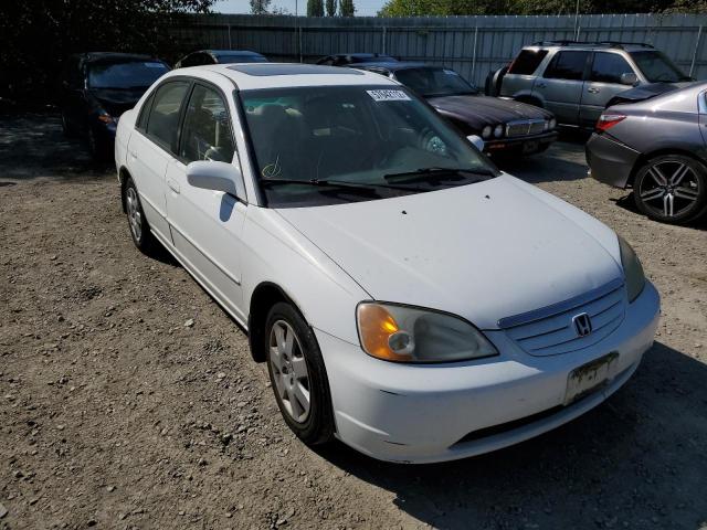 Salvage cars for sale from Copart Arlington, WA: 2002 Honda Civic EX
