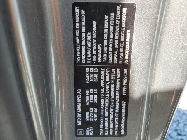 2017 BUICK CASCADA PR W04WH3N57HG154467