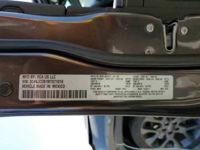 2021 JEEP COMPASS 80 3C4NJCEB1MT571018