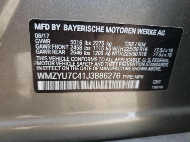 2018 MINI COOPER S E WMZYU7C41J3B86276