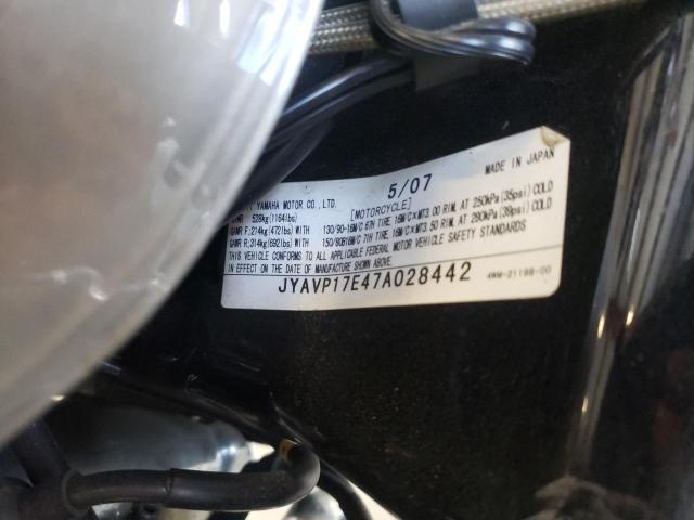 2007 YAMAHA XV1700 A JYAVP17E47A028442