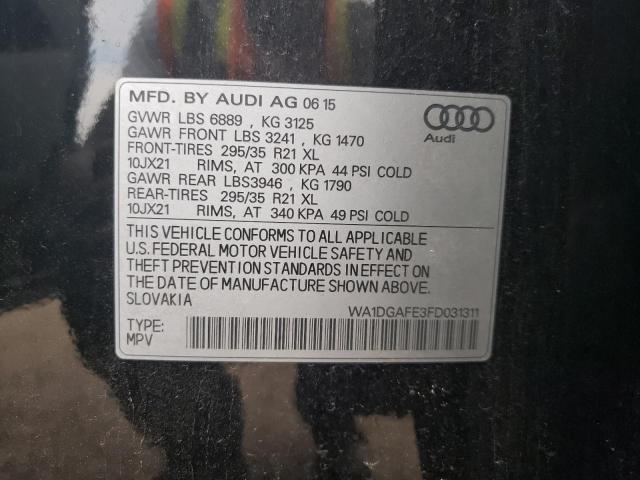 2015 AUDI Q7 PRESTIG - WA1DGAFE3FD031311