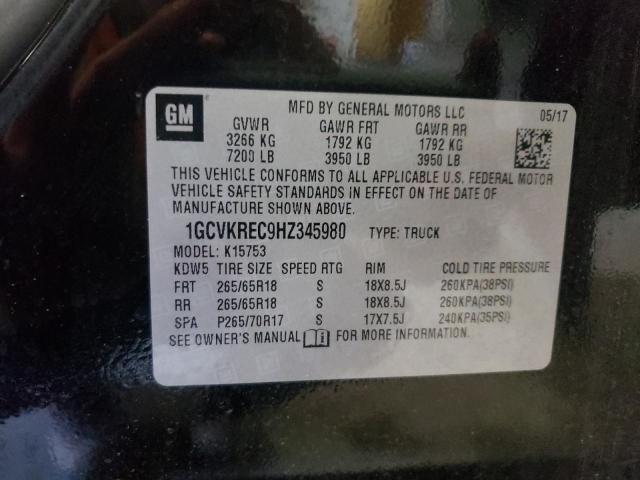 2017 CHEVROLET SLVRD 1500 1GCVKREC9HZ345980