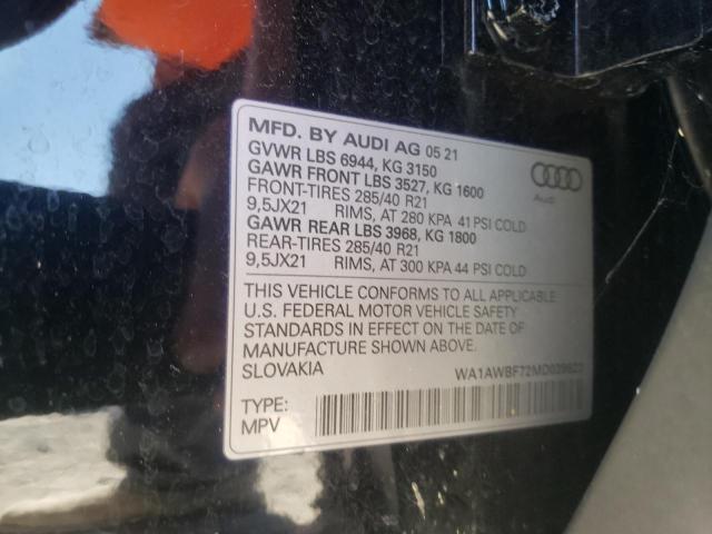 2021 AUDI SQ7 PREMIU WA1AWBF72MD039622