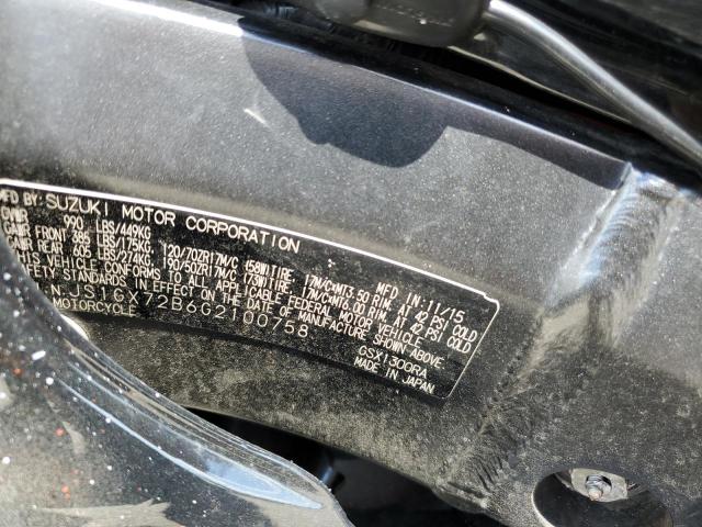 2016 SUZUKI GSX1300 RA JS1GX72B6G2100758