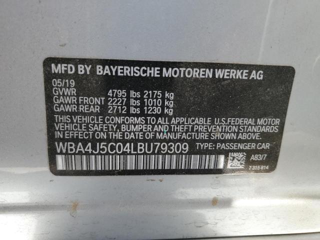 WBA4J5C04LBU79309 BMW 440i Gran Coupe